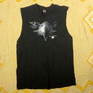 Vintage Rare 1998 Harley Davidson Sheboygan, WI. Cutoff Shirt SIZE: Large